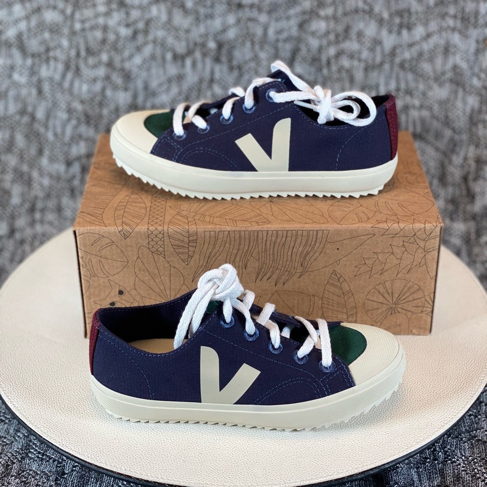VEJA kids Small Flip Canvas/Mesh Multicolor marine 13.5
